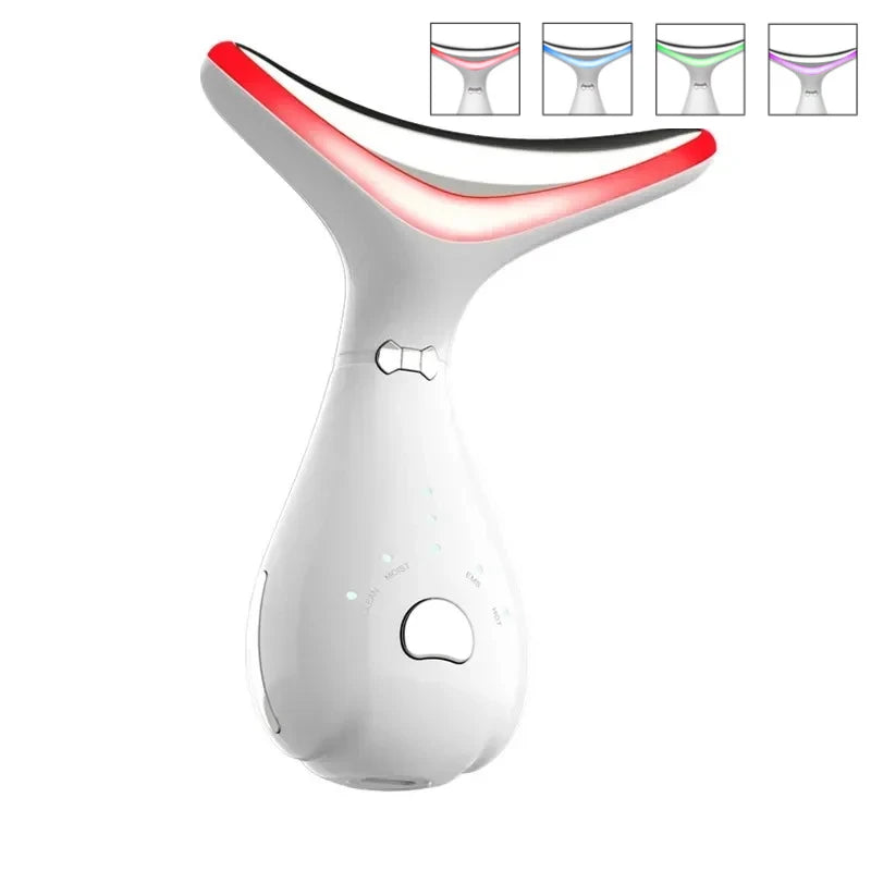 Neck Face Beauty Device Vibration Massage 4 Color Face Lifting for Face and Neck Personal Ccare Skindion Home Use Beauty Device