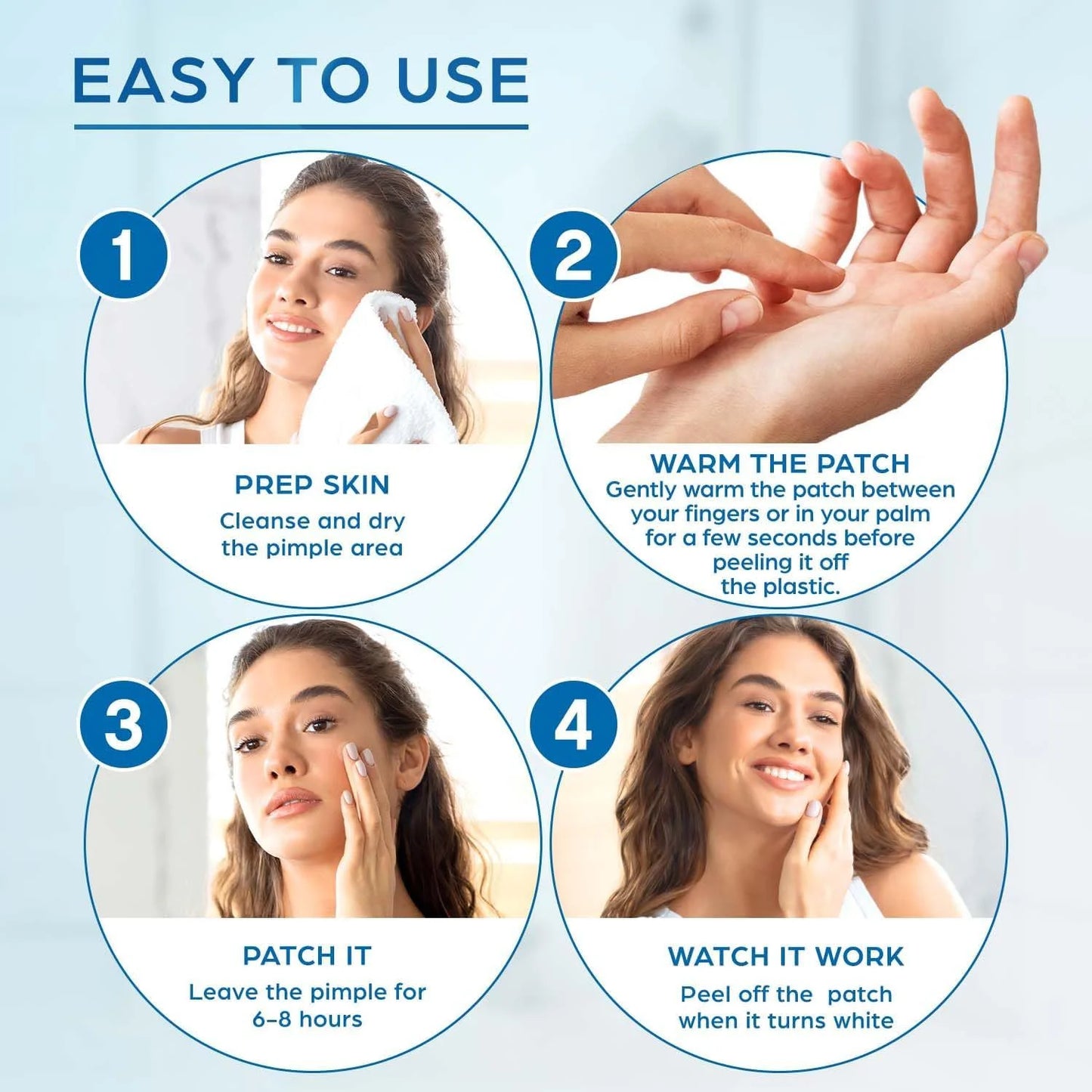 360PCS Skin-Colored Acne Patches - Ultra Thin, Waterproof & Gentle for Day/Night Pimple Coverage