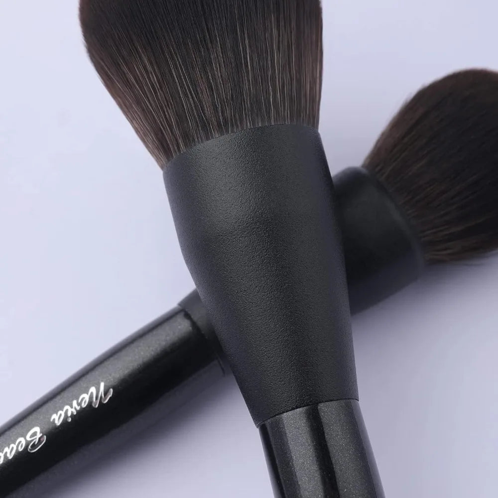 Makeup Brush Sets, 12 PCS Wood Handle Soft Synthetic Fiber Hair Makeup Set,Premium Synthetic Foundation Blending Blush Concealer