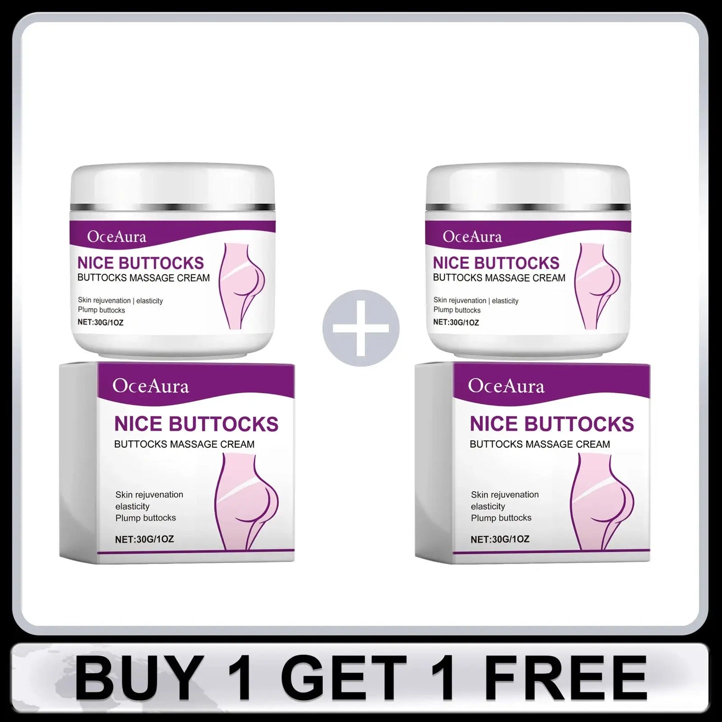 Hip Firming Cream Butt Lift up Big Ass Prevent Sag Buttock Enlargement Cream Improve Sagging Shaping Sexy Body Care for Women AuraBelle