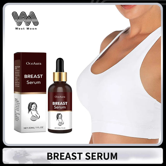 Breast Massage Serum Firming Lifting Enhance Breast Elasticity Brightening Skin Tone Relieve Dryness Nourishing Breast Care Oil AuraBelle